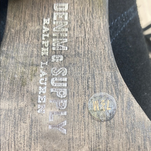 Denim & Supply Ralph Lauren Black Heeled Fringe Boots - Picture 7 of 8